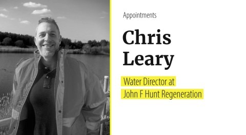 John F Hunt Regeneration appoints Chris Leary as Water Director